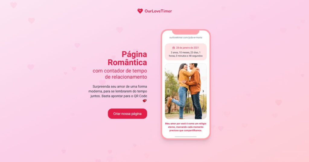 Página de Casal com Contador de Relacionamento