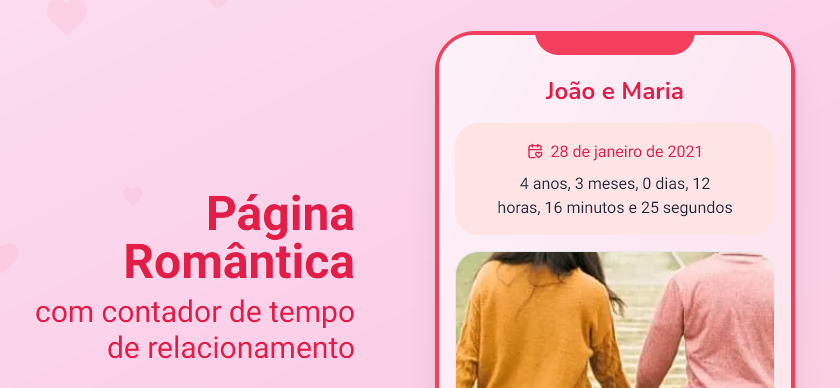 Exemplo de uma página de casal